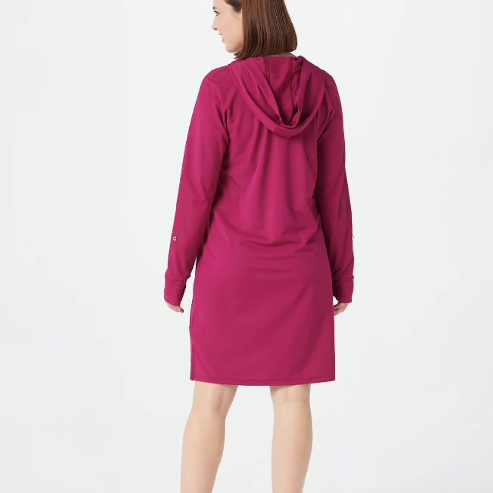 AmberNoon II by Dr. Erum Ilyas UPF 30 French Terry Cover-Up‎ Dress